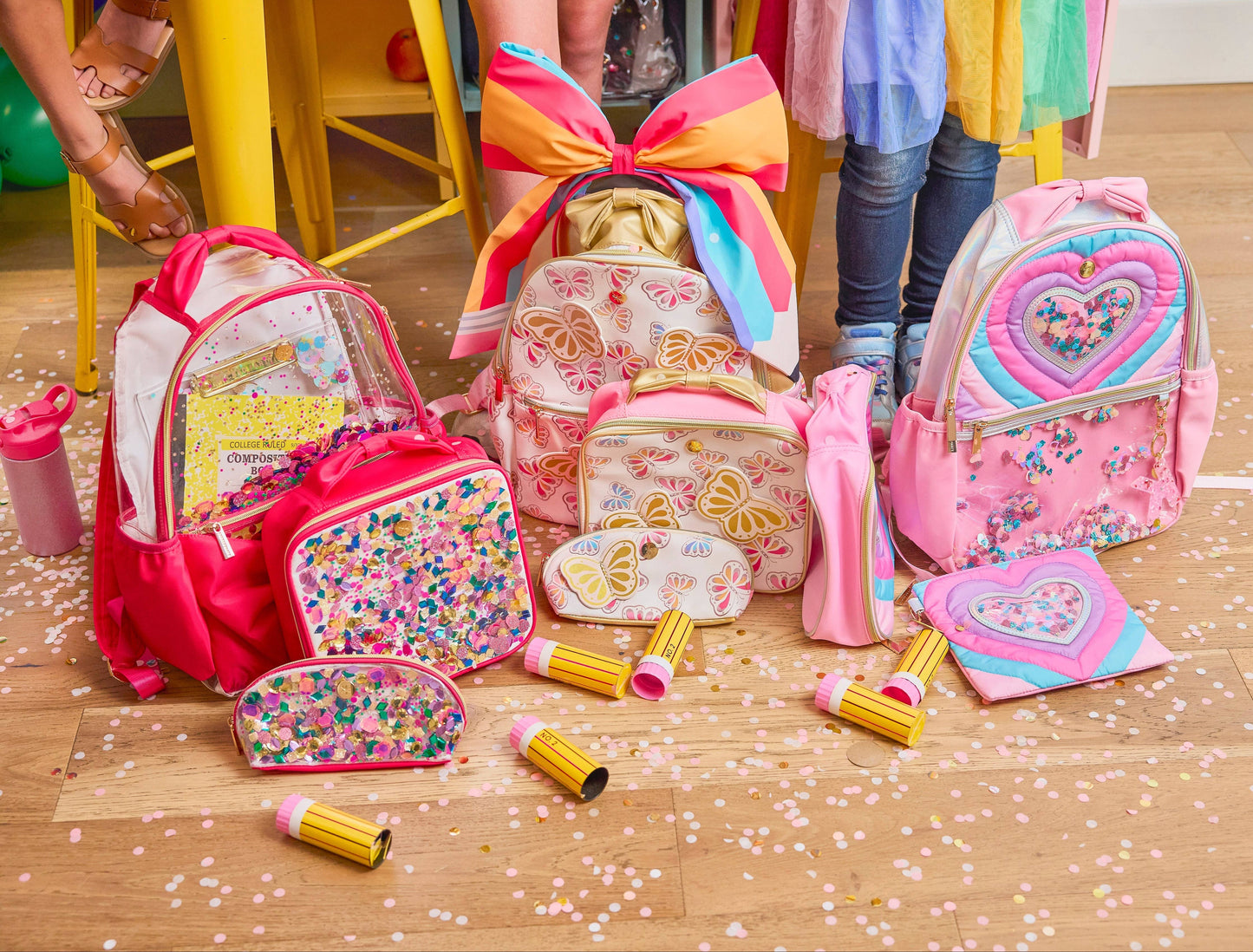"Audrey" Bows & Jewels Confetti Lunch Box