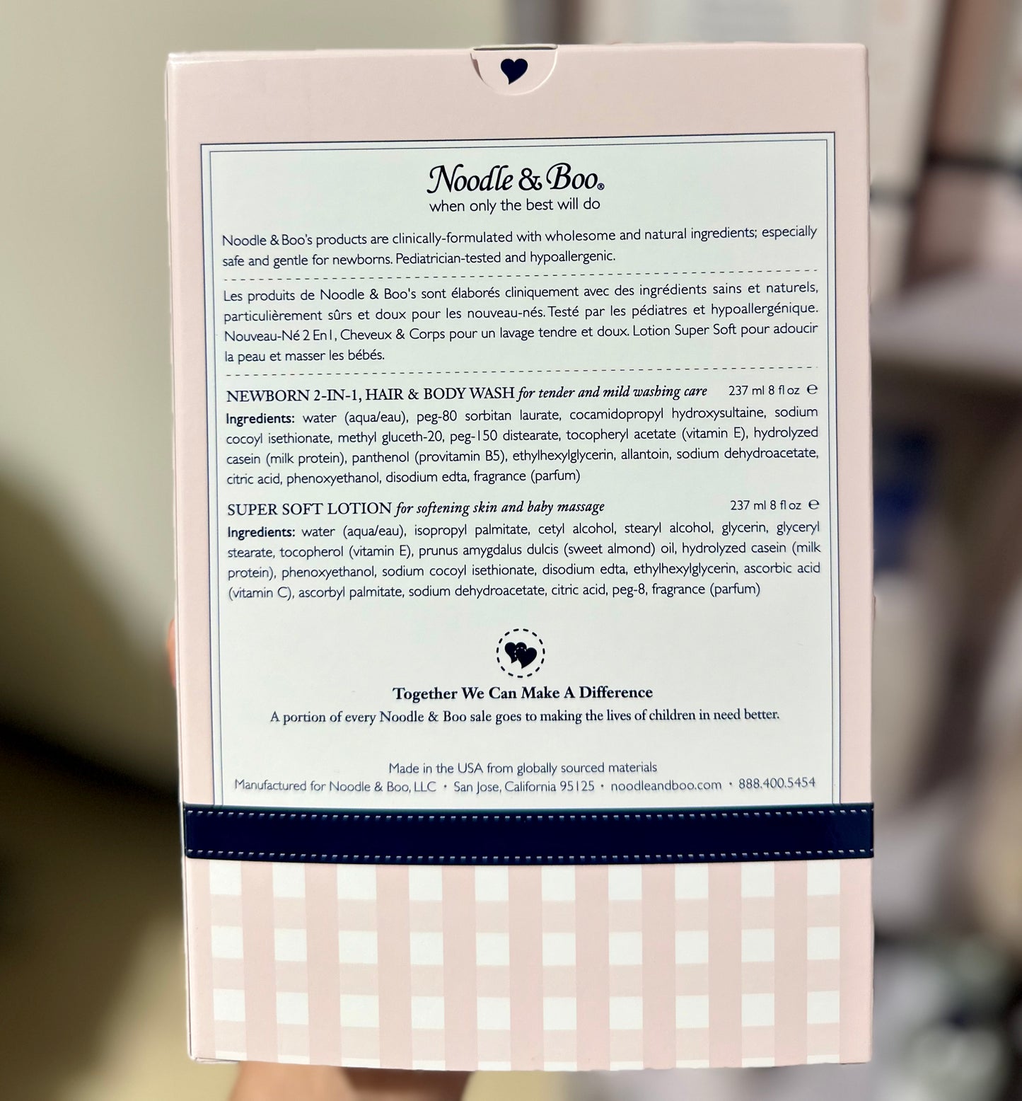 Noodle and boo newborn gift set
