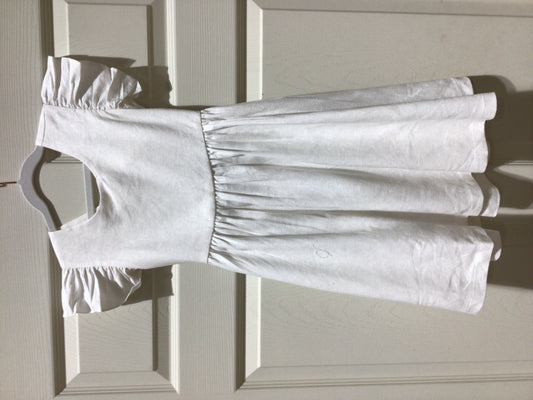 White linen dress
