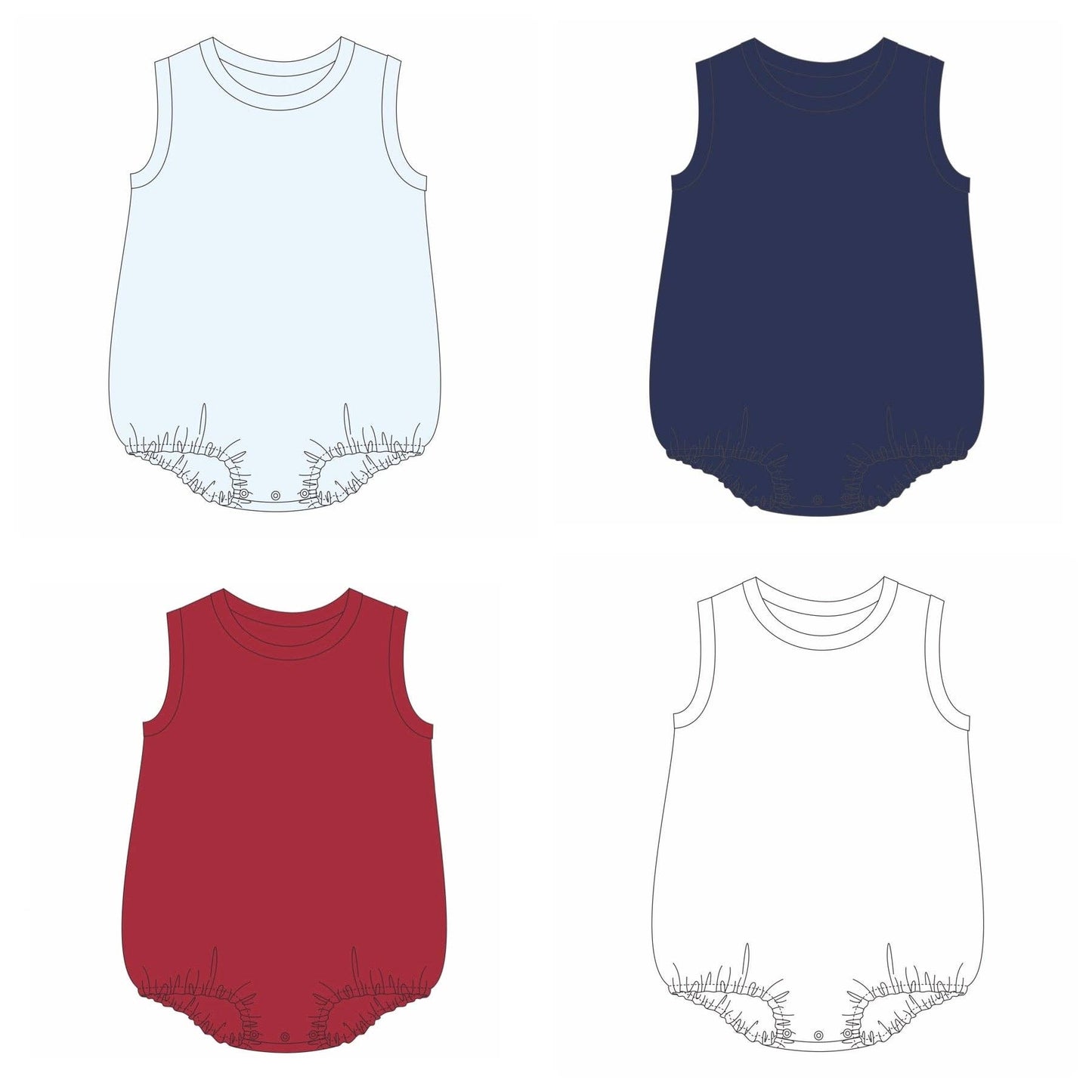 Knit Solid Bubble: White