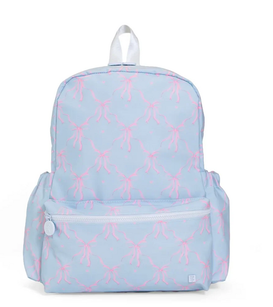 TRVL tsa mini backpack- Eloise bow