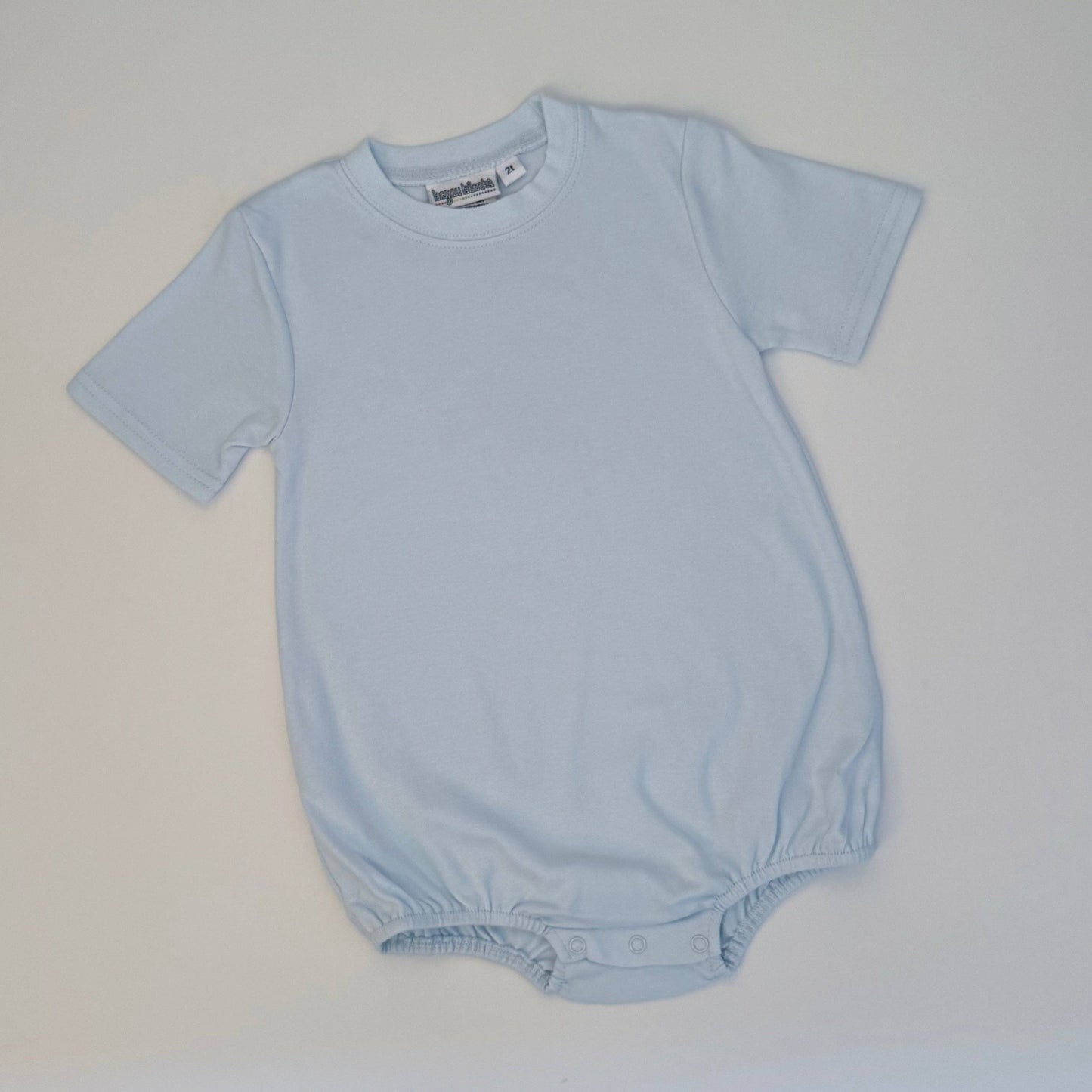 Knit SOLID Short Sleeve T-Shirt Bubble: White / Newborn