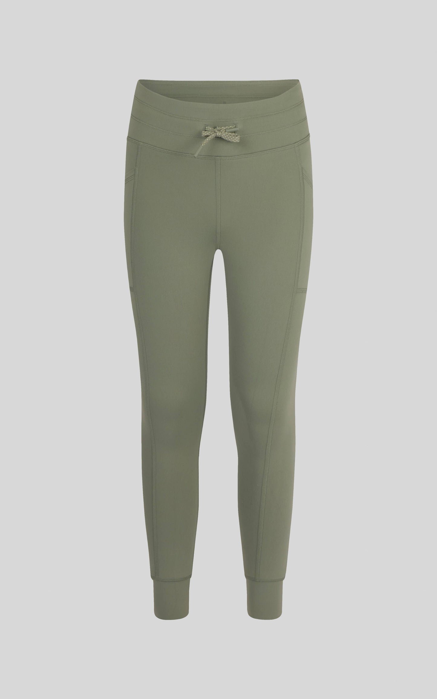 Girls Lux Cuffed 7/8 Jogger with Pockets and Draw string : Raspberry Rose