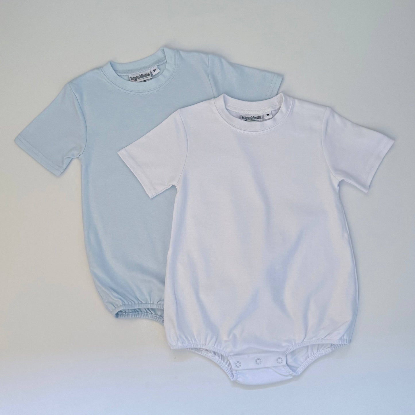 Knit SOLID Short Sleeve T-Shirt Bubble: White / Newborn