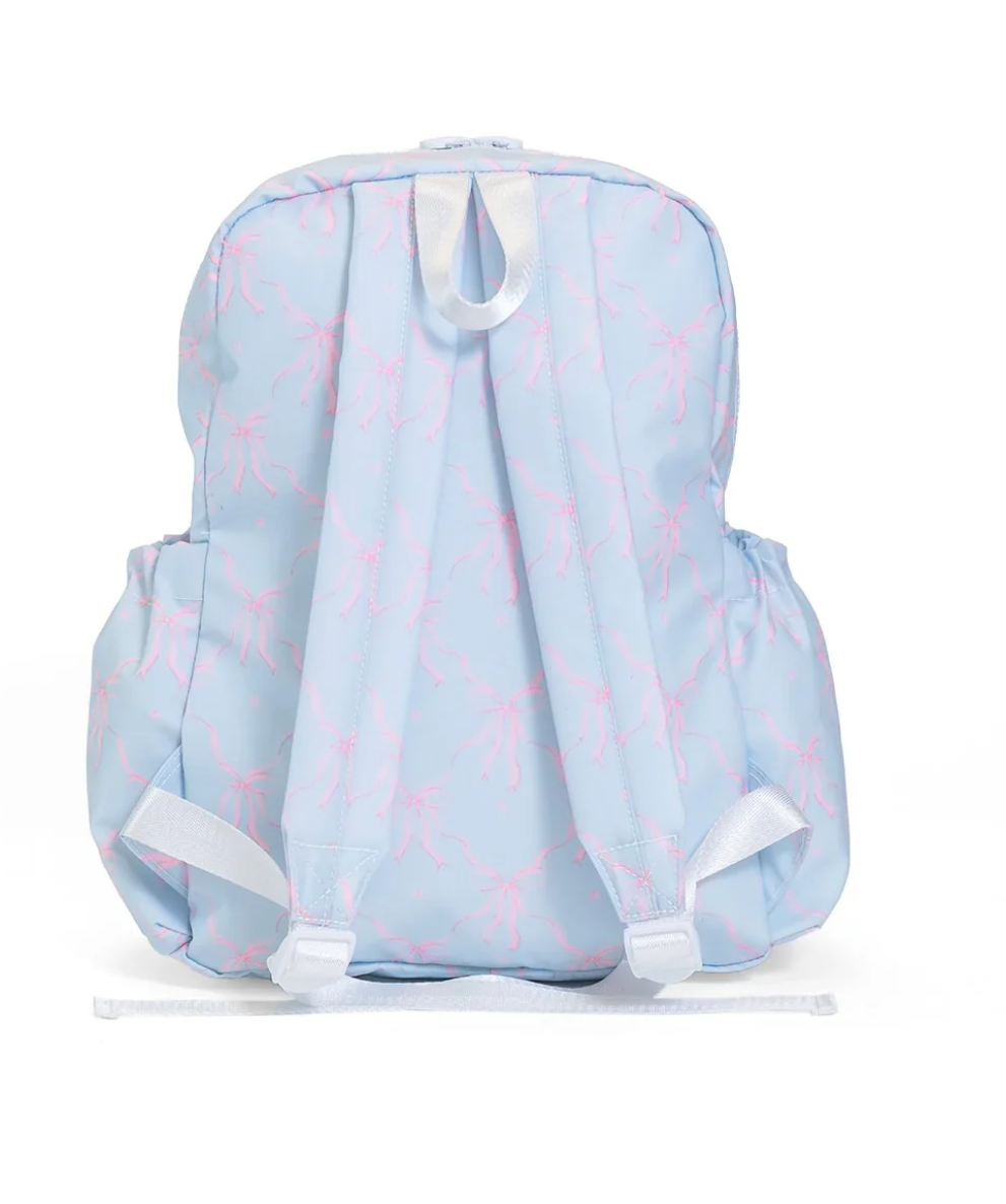TRVL tsa mini backpack- Eloise bow