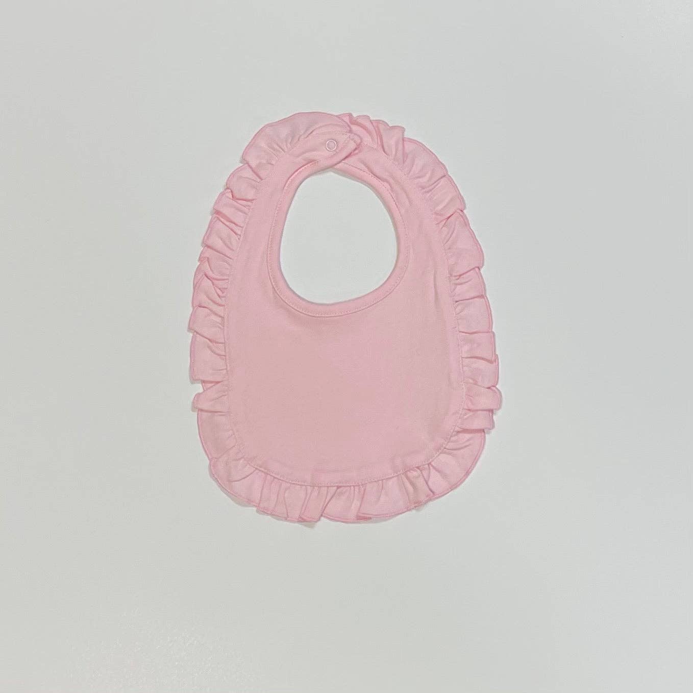Ruffle Bib: White