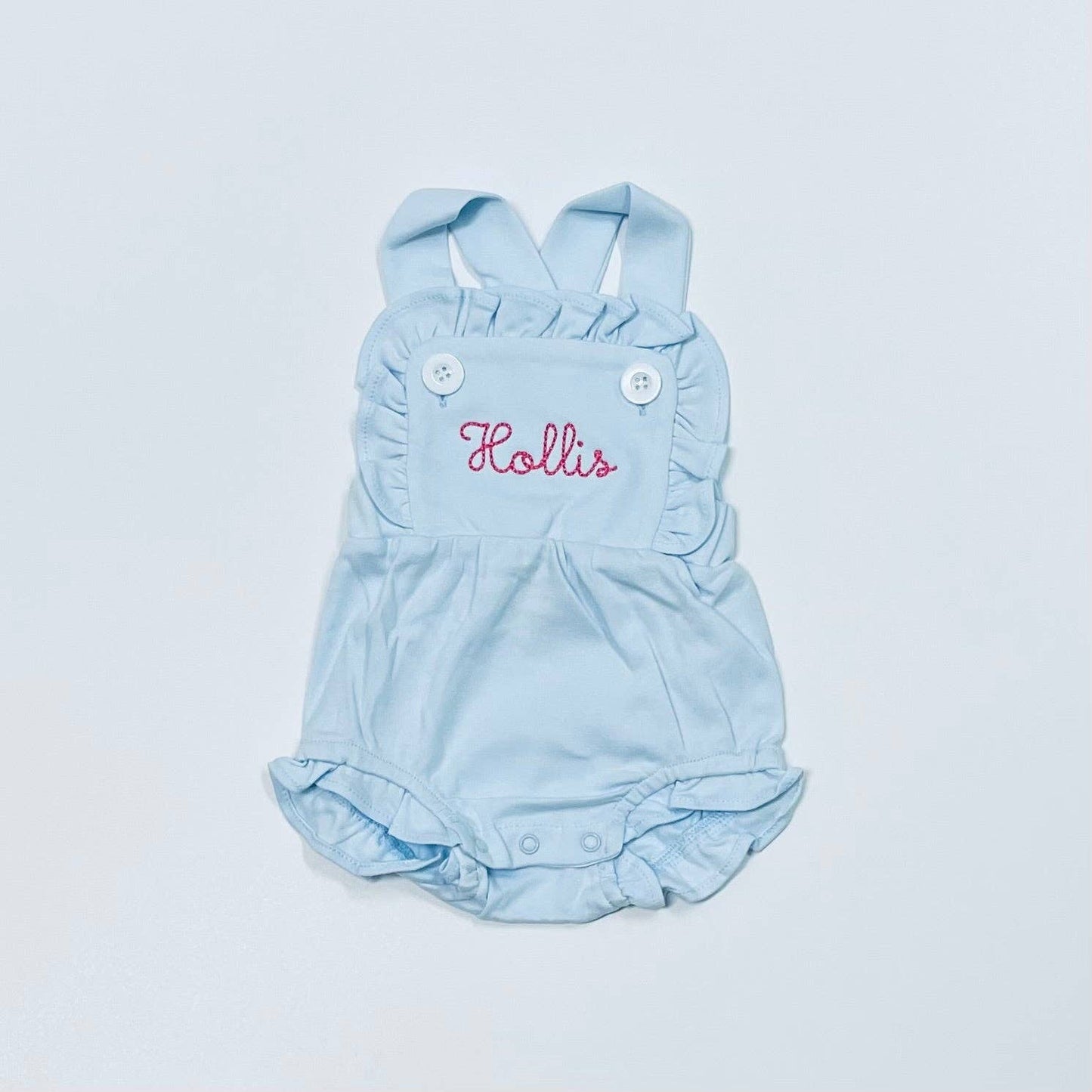Knit Sunsuit - Ruffle: White 18m and 2t