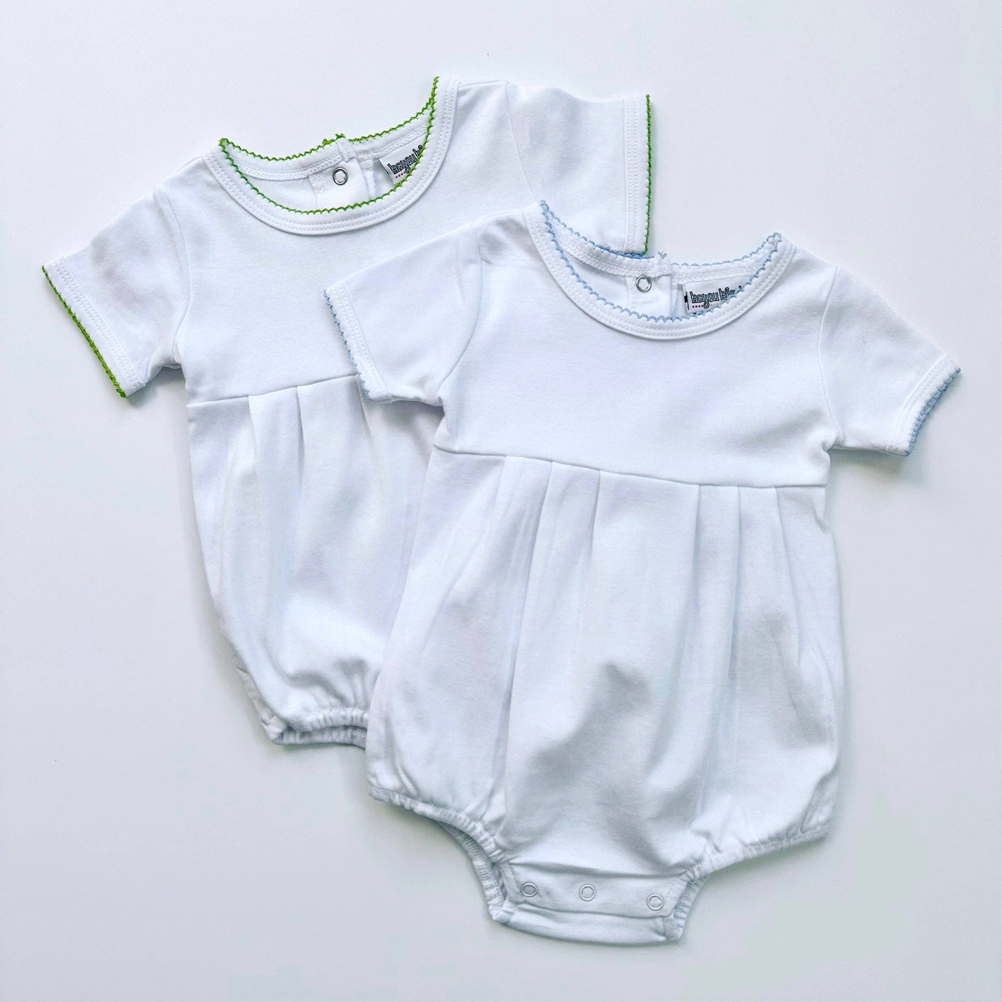 Knit Bubble with Picot Trim: Green