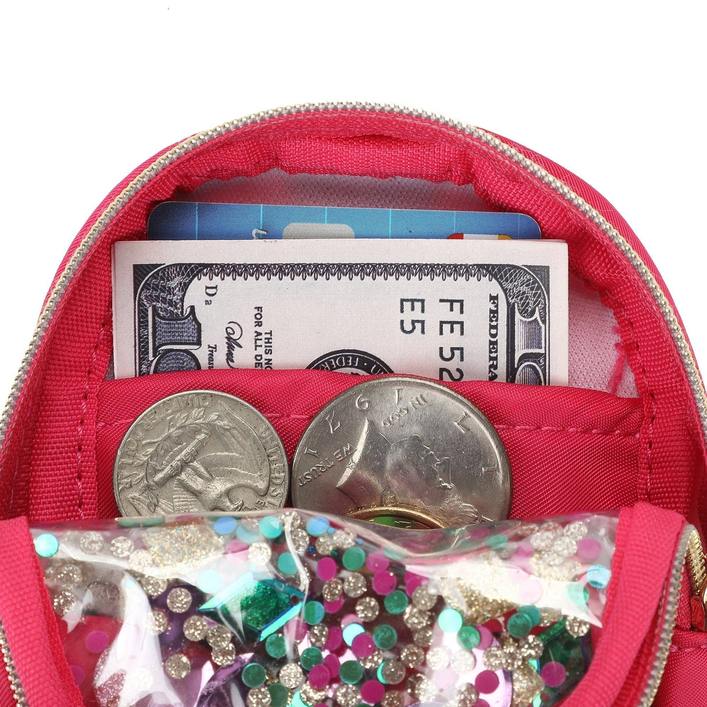 "Audrey" Mini Confetti Backpack Bag Charm
